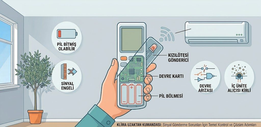 Klima Uzaktan Kumandası Çalışmıyorsa Ne Yapmalı?