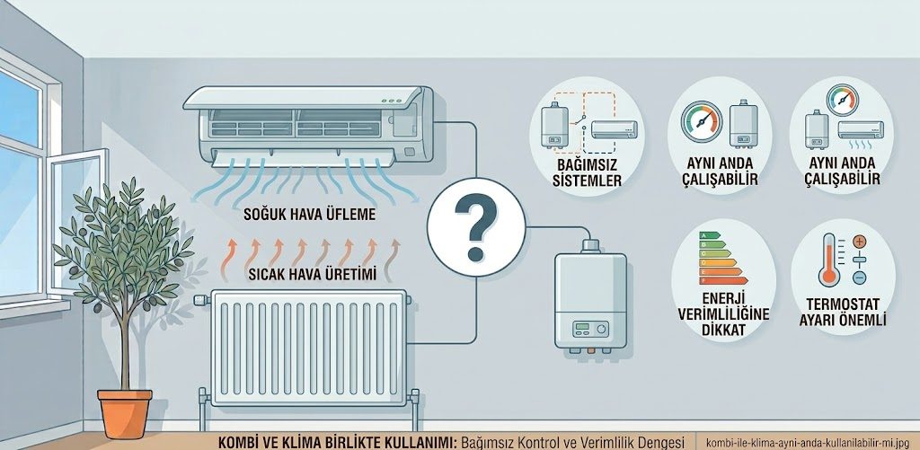 Kombi ile Klima Aynı Anda Kullanılabilir mi?