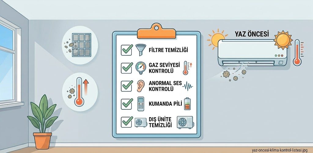 Yaz Öncesi Klima Kontrol Listesi